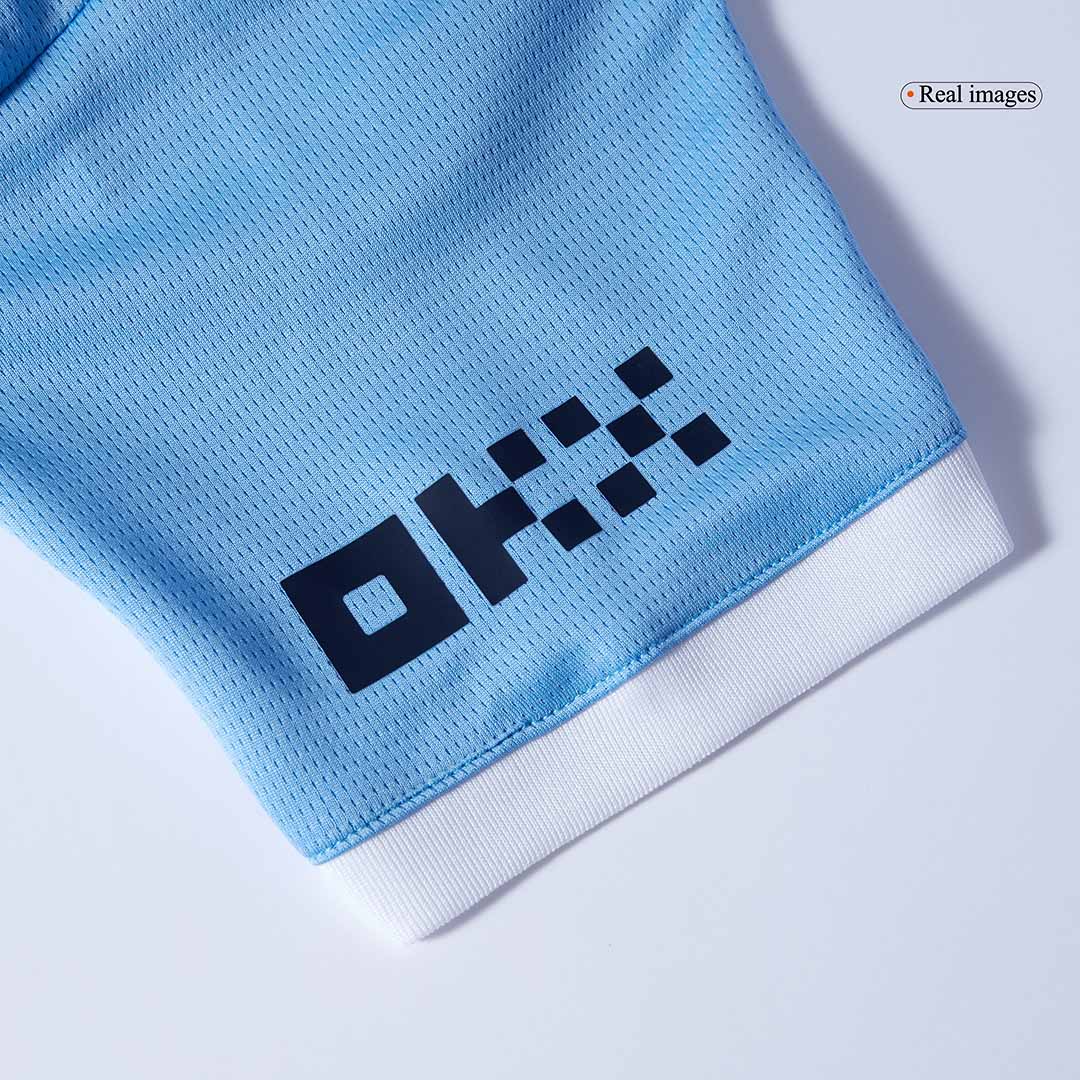 Manchester City Domicile Maillot Kit 2025/26 Enfant Bleu