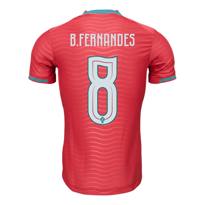 B.FERNANDES #8 Portugal Domicile Maillot 2026 Rouge Joueur
