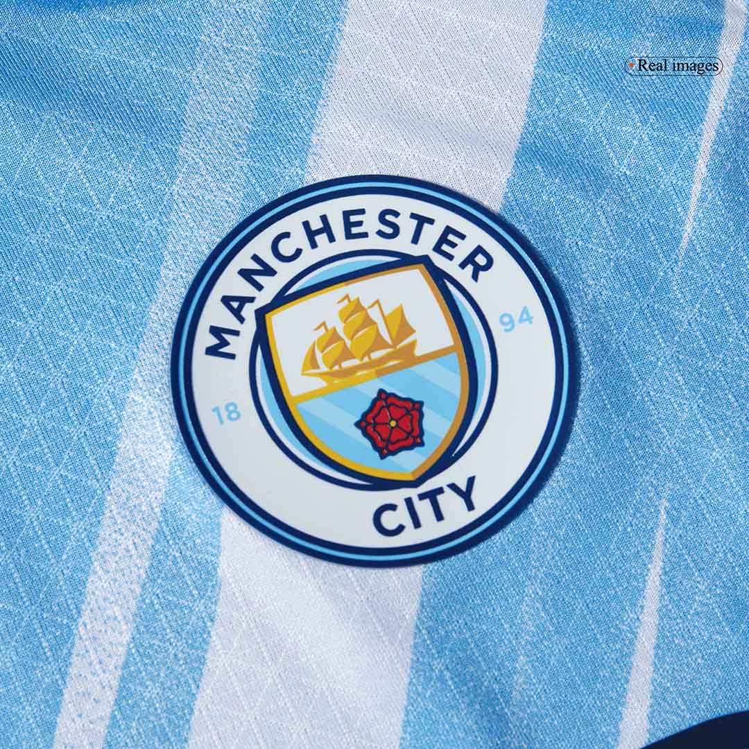 Manchester City Domicile Maillot 2025/26 Bleu Joueur