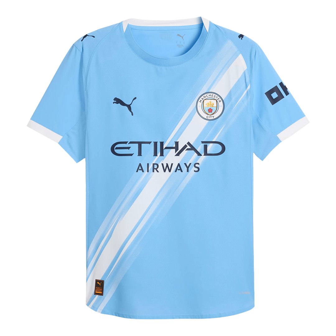 Manchester City Domicile Maillot 2025/26 Bleu Joueur