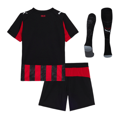 AC Milan Domicile Maillot Kit 2025/26 Enfant Rouge&Noir