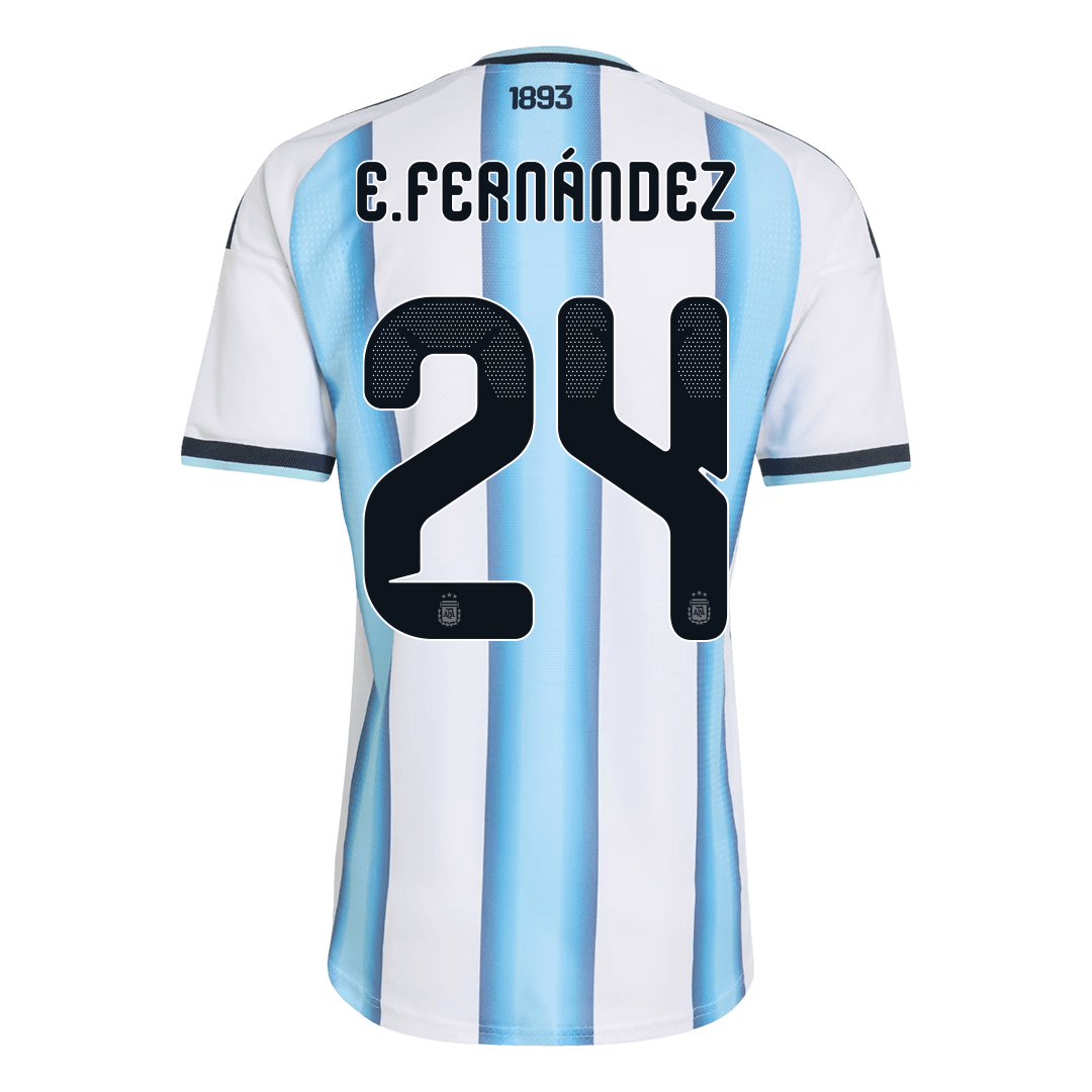 E. FERNÁNDEZ #24 Argentine Domicile Maillot 2026 Blue&White Joueur
