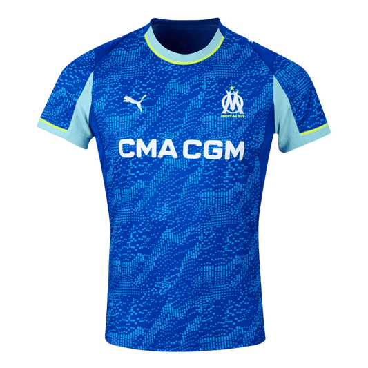 Olympique de Marseille Third Maillot 2025/26 Bleu Grande Taille
