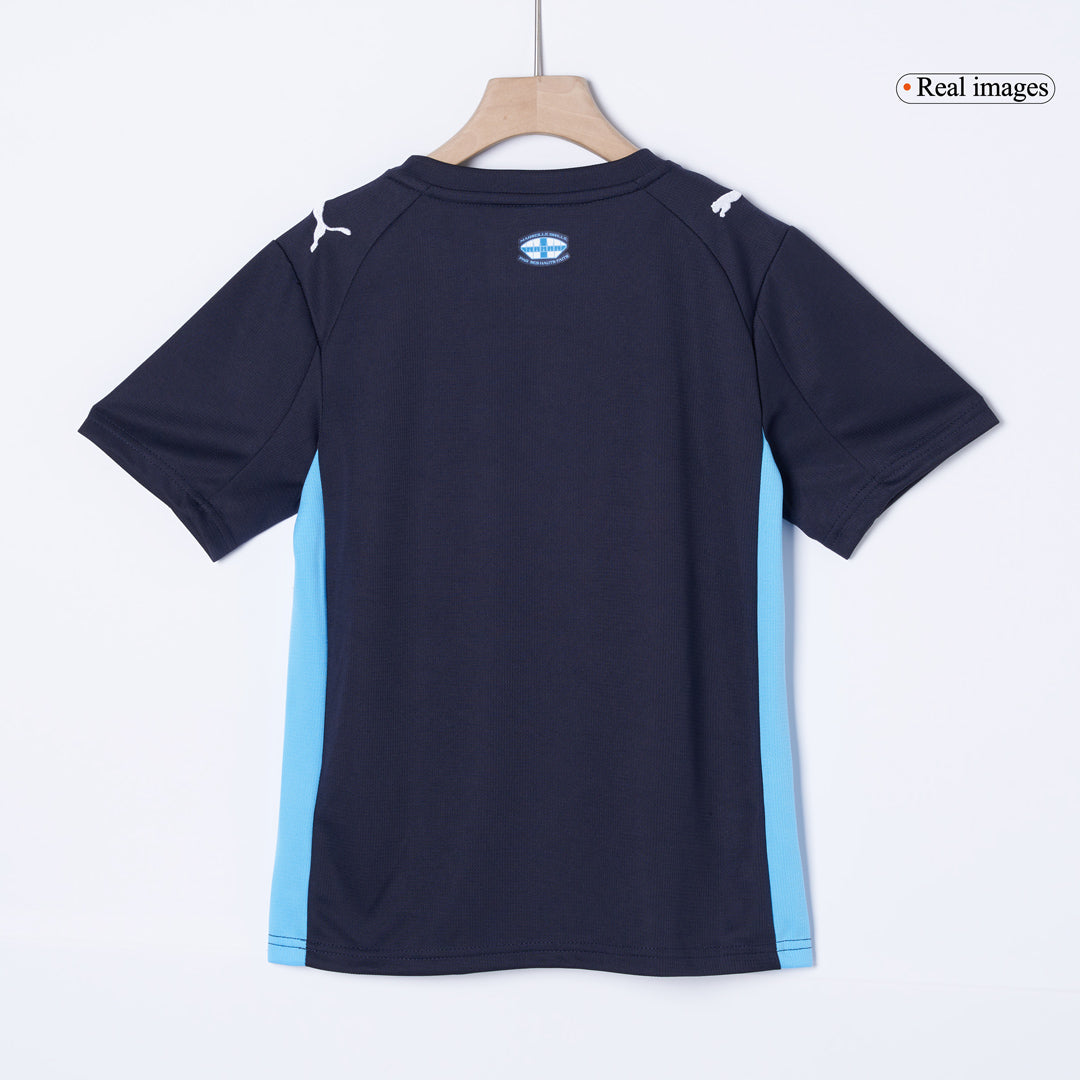 Olympique de Marseille Extérieur Maillot Kit 2025/26 Enfant Bleu marine