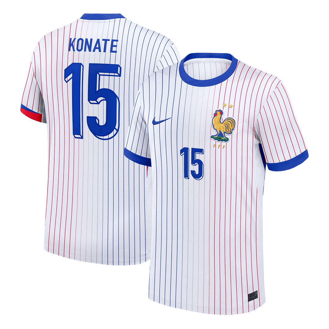 KONATE #15 France Extérieur Maillot 2024 Blanc