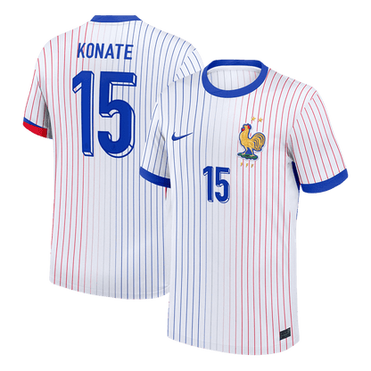 KONATE #15 France Extérieur Maillot 2024 Blanc