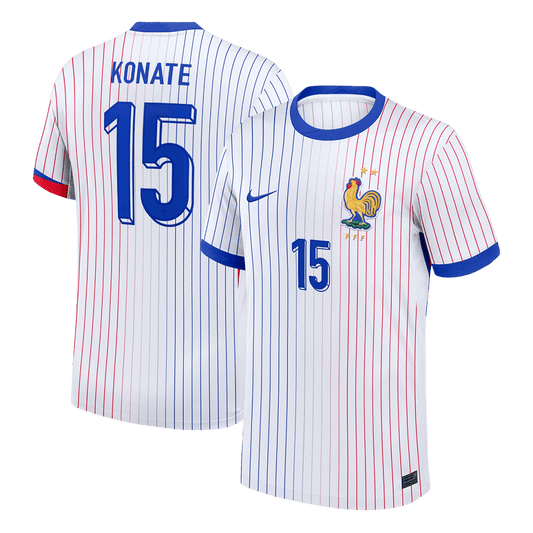 KONATE #15 France Extérieur Maillot 2024 Blanc