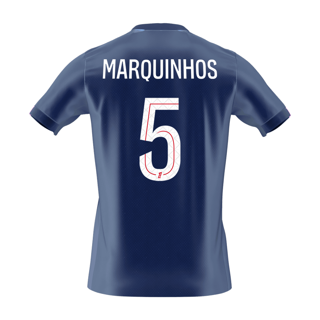 MARQUINHOS #5 Les Parisiens Domicile Maillot 2025/26 Bleu marine - Super