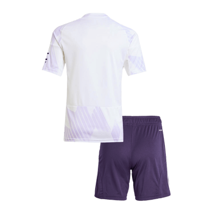 Manchester United Extérieur Maillot Kit 2025/26 Enfant Blanc