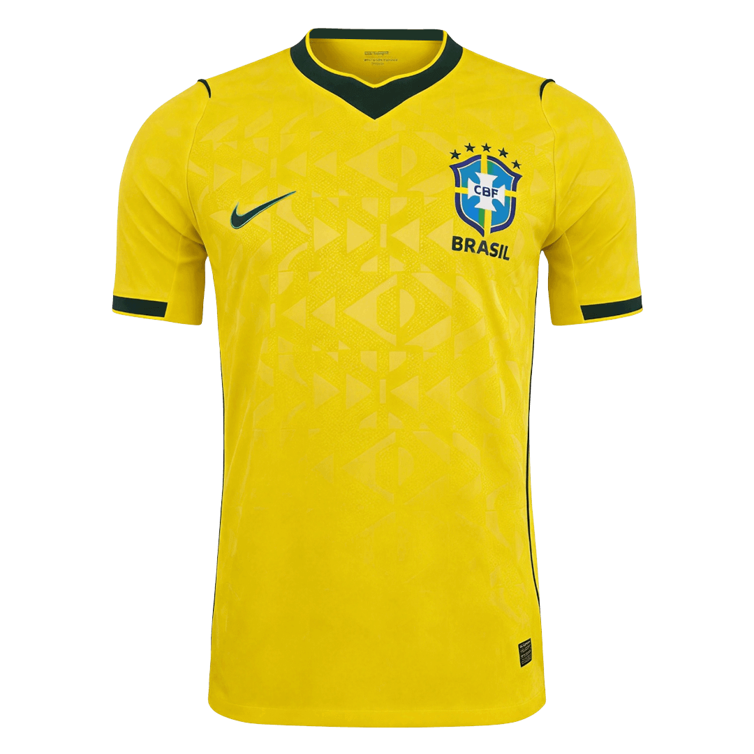 Brésil Domicile Maillot 2026 Jaune Joueur