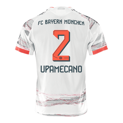 UPAMECANO #2 Bayern Munich Extérieur Maillot 2025/26 Blanc Joueur