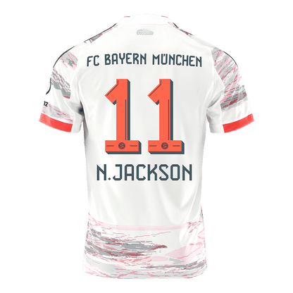 N.JACKSON #11 Bayern Munich Extérieur Maillot 2025/26 Blanc