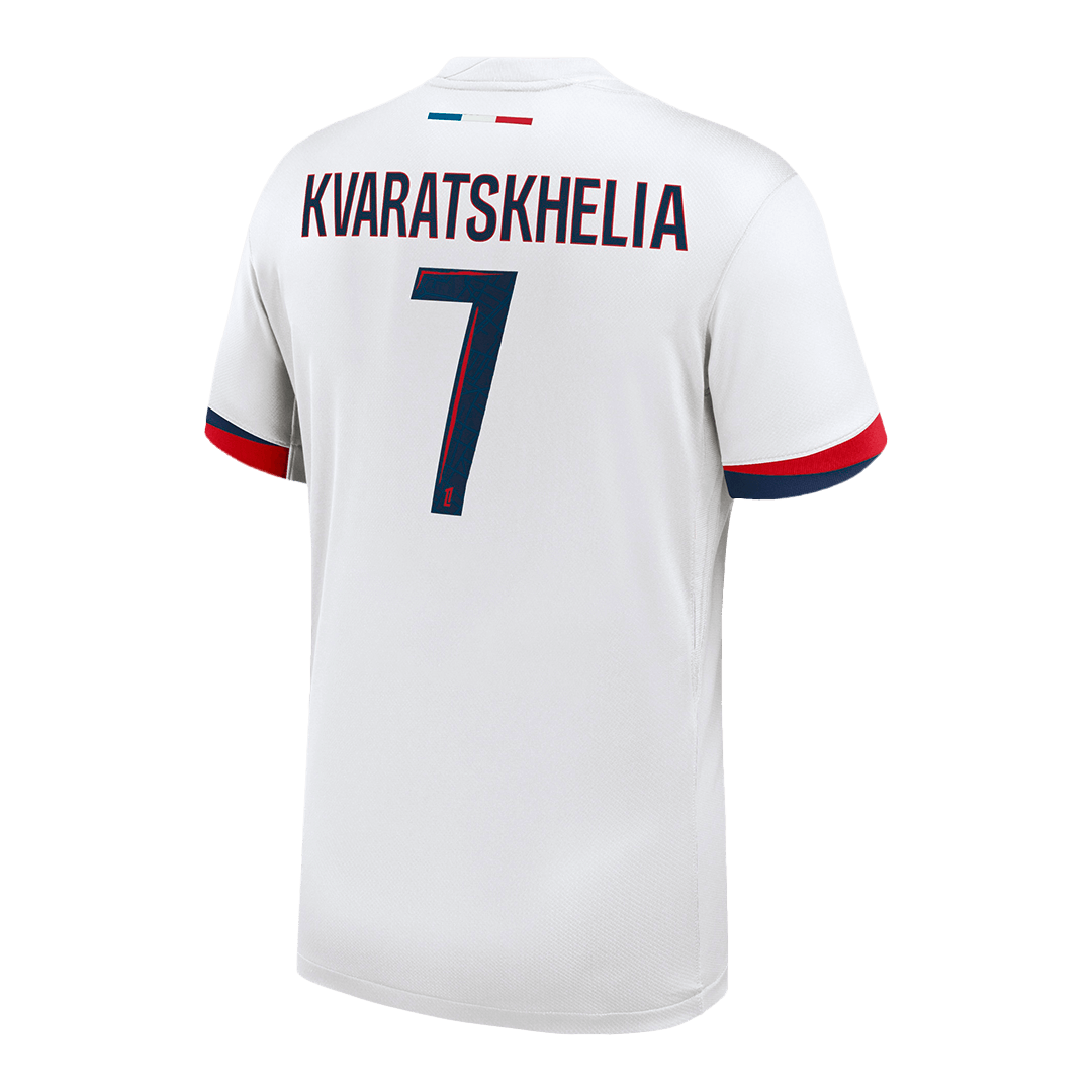 KVARATSKHELIA #7 Les Parisiens Extérieur Maillot 2024/25 Blanc