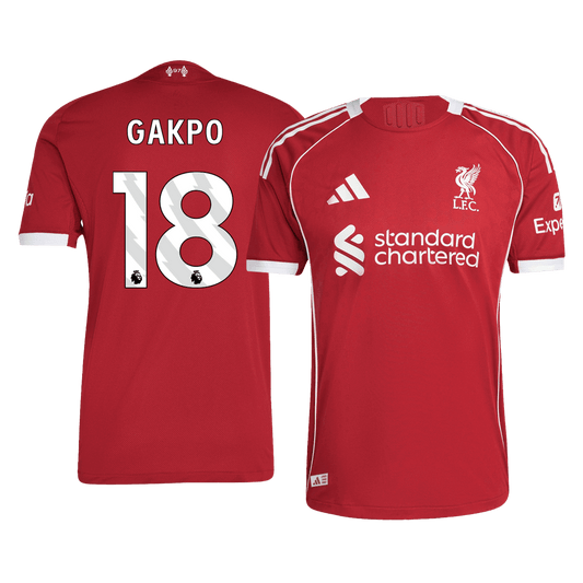 GAKPO #18 Liverpool Domicile Maillot 2025/26 Rouge Joueur