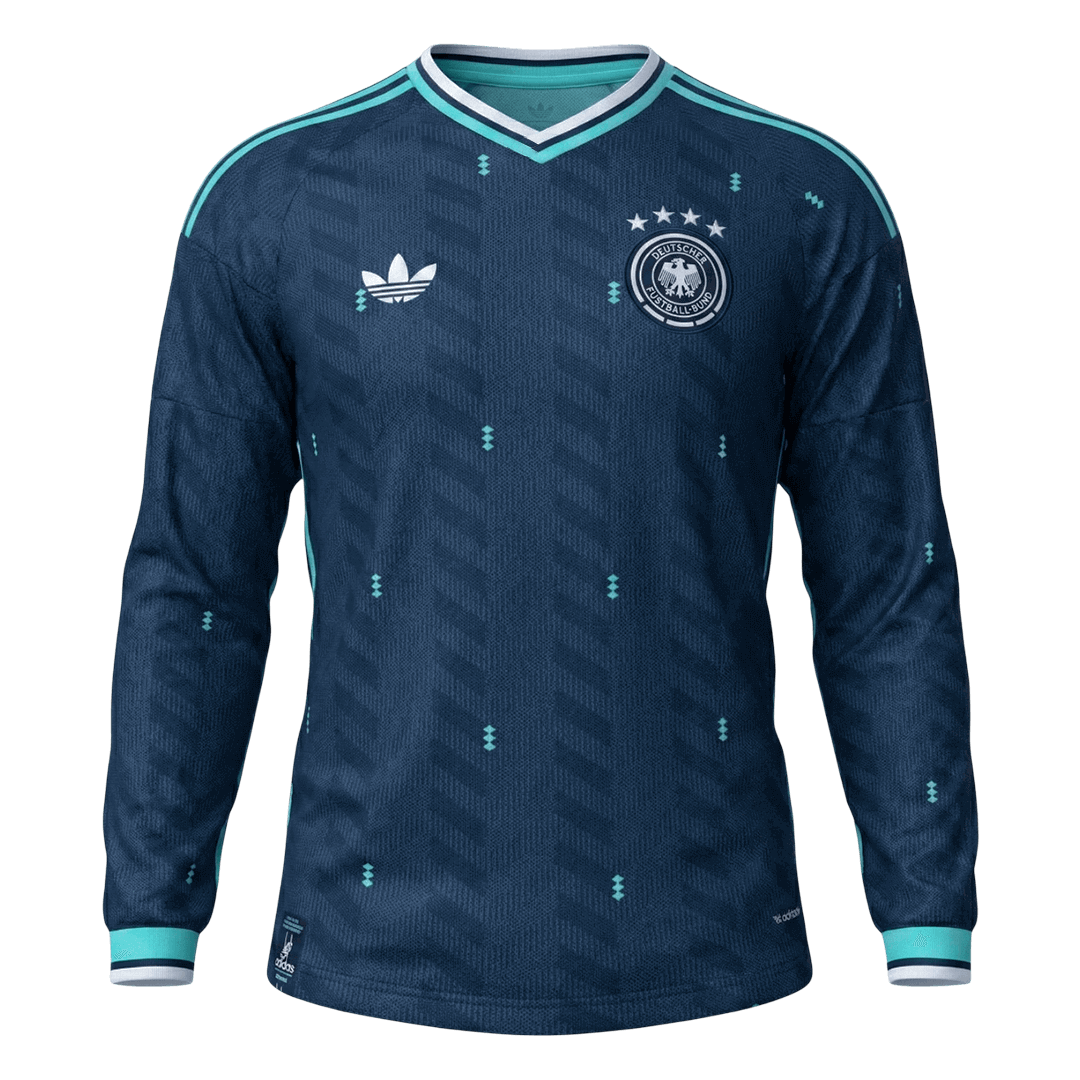 Allemagne Extérieur Maillot Manches Longues 2026 Bleu marine