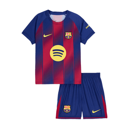 Kids Barcelone Domicile Maillot Kit 2025/26 Rouge&Bleu - Super