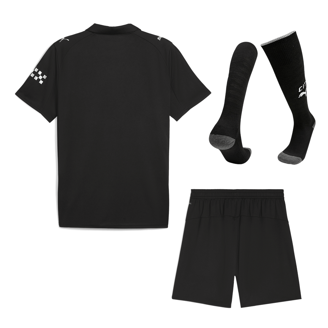 Manchester City Extérieur Maillot Kit 2025/26 Noir