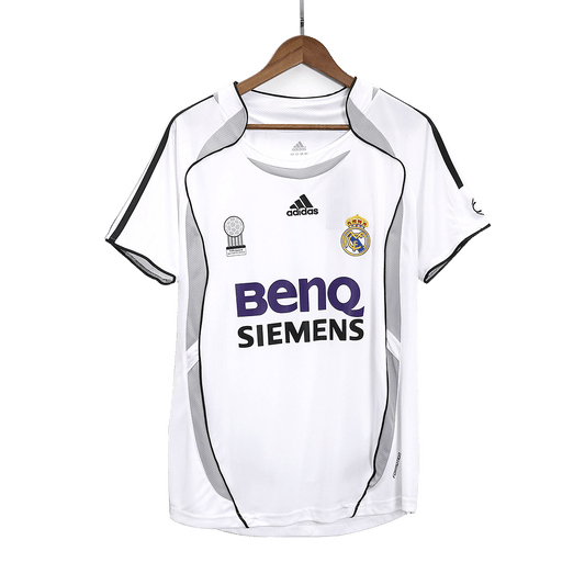 Retro Real Madrid Domicile Maillot 2006/07 Blanc