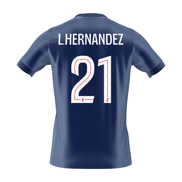 L.HERNANDEZ #21 Les Parisiens Domicile Maillot 2025/26 Bleu marine - Super