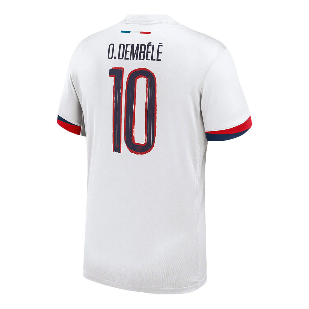 O.DEMBÉLÉ #10 Les Parisiens Extérieur Maillot 2024/25 Blanc - UCL