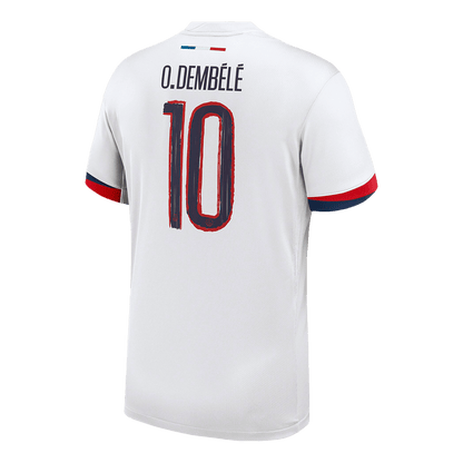 O.DEMBÉLÉ #10 Les Parisiens Extérieur Maillot 2024/25 Blanc - UCL