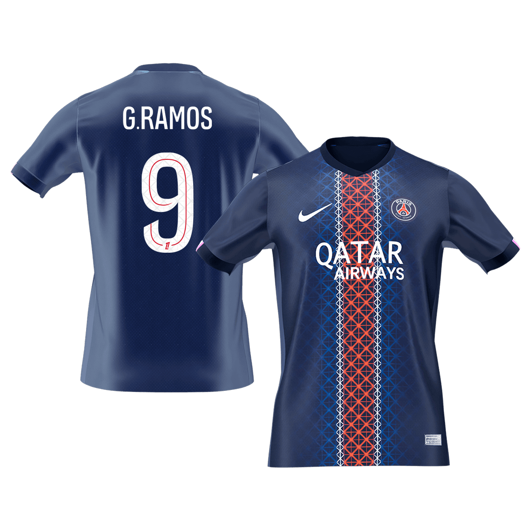 G.RAMOS #9 Les Parisiens Domicile Maillot 2025/26 Bleu marine - Super