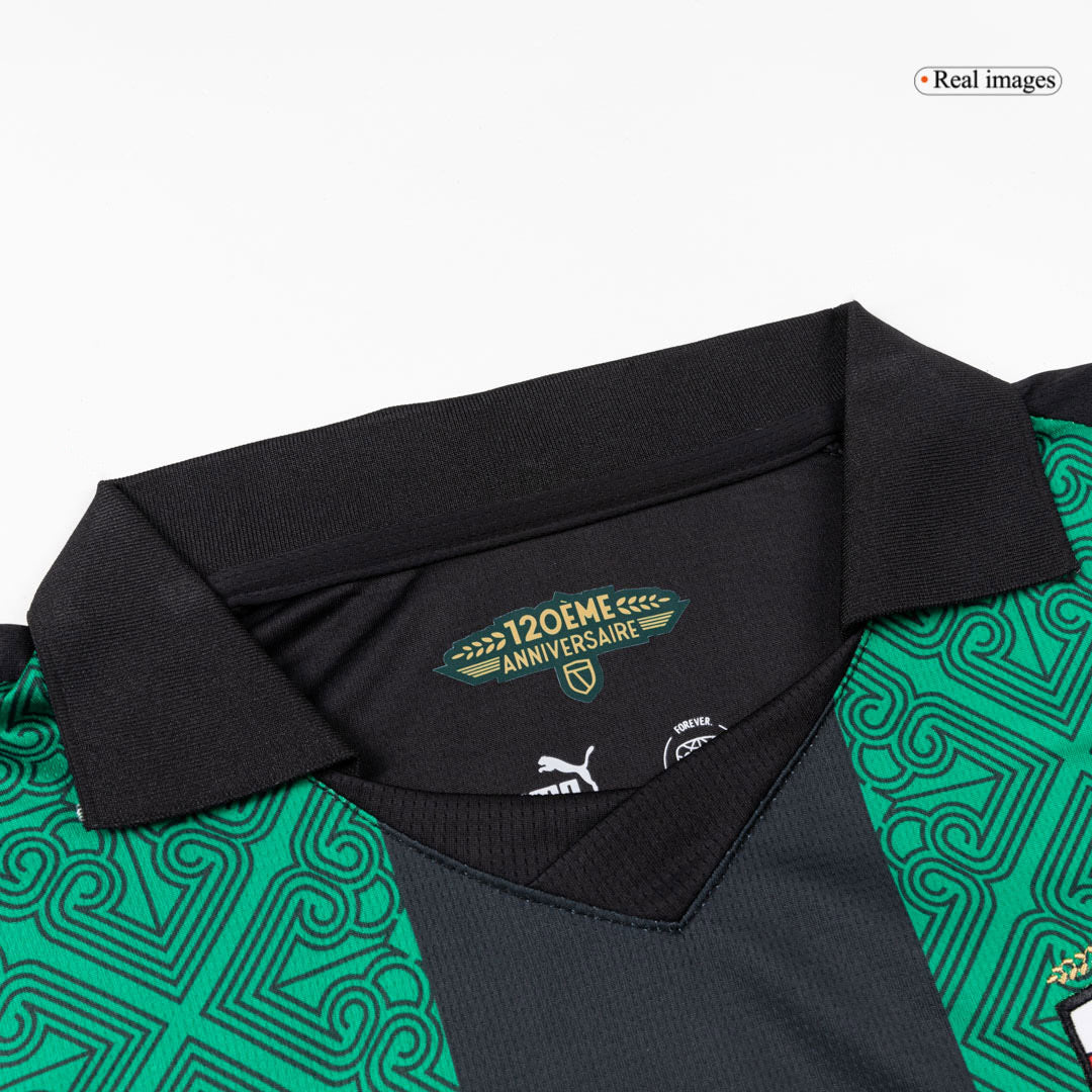 RC Lens Extérieur Maillot 2025/26 Vert&noir Grande Taille