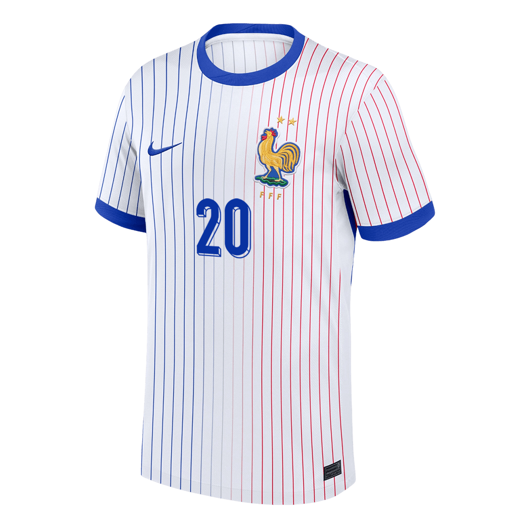COMAN #20 France Extérieur Maillot 2024 Blanc