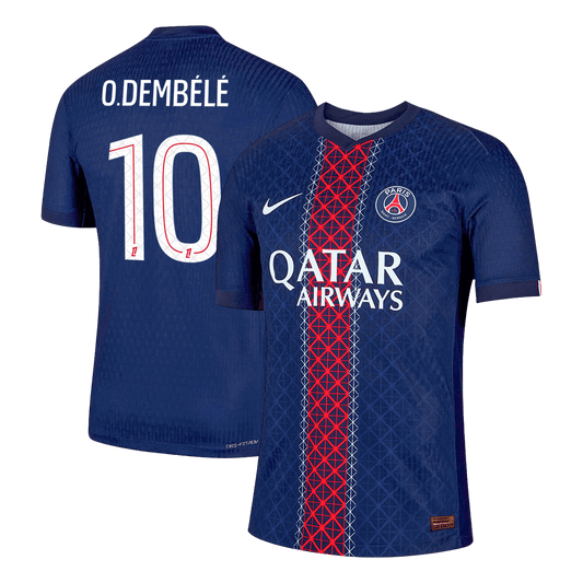 O.DEMBÉLÉ #10 Les Parisiens Domicile Maillot 2025/26 Bleu marine Joueur