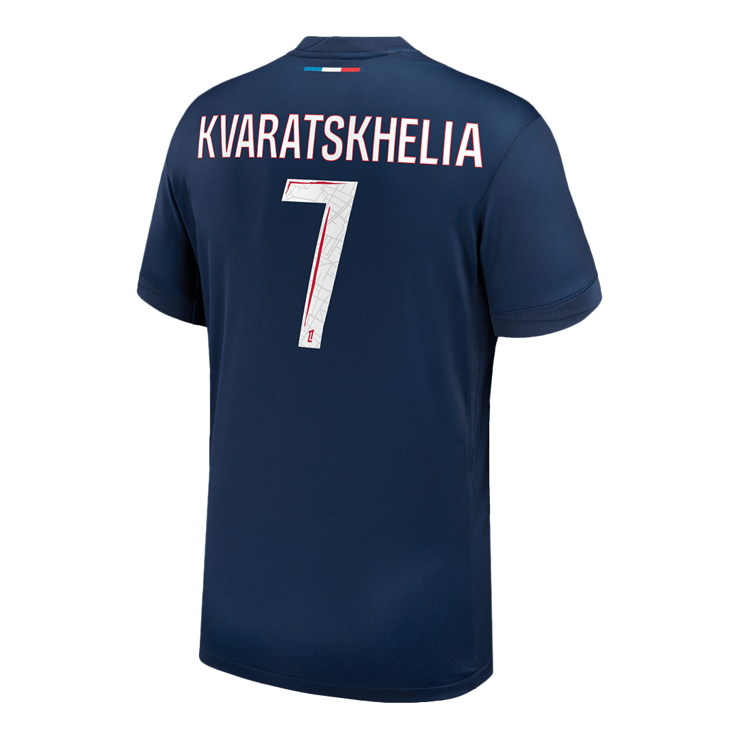 KVARATSKHELIA #7 Les Parisiens Domicile Maillot 2024/25 Bleu marine
