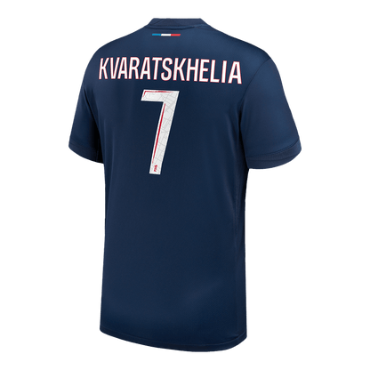 KVARATSKHELIA #7 Les Parisiens Domicile Maillot 2024/25 Bleu marine