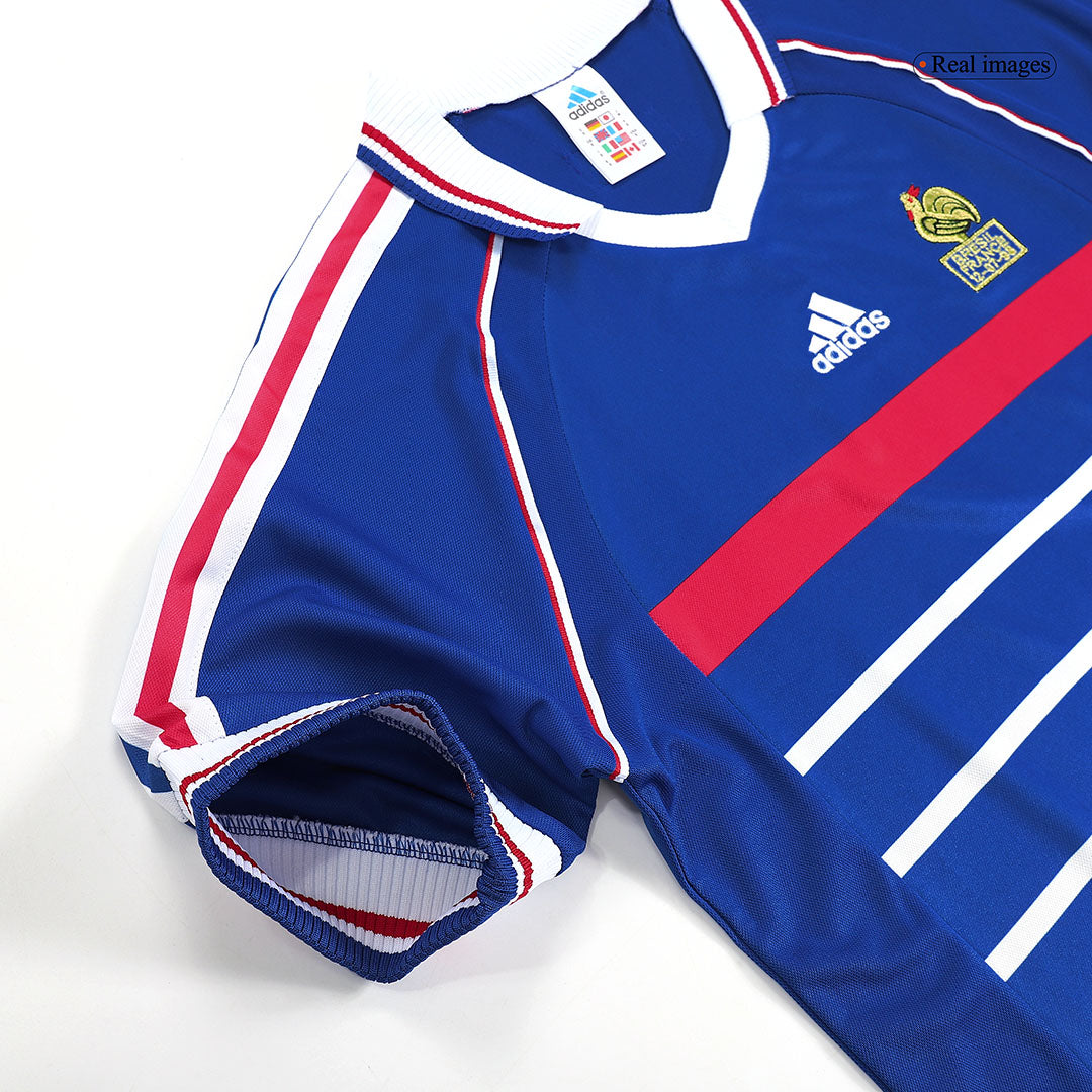 Retro France Domicile Maillot 1998 Bleu