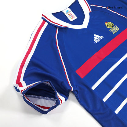 Retro France Domicile Maillot 1998 Bleu