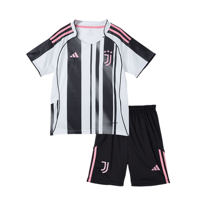 Juventus Domicile Maillot Kit 2025/26 Enfant Noir&Blanc