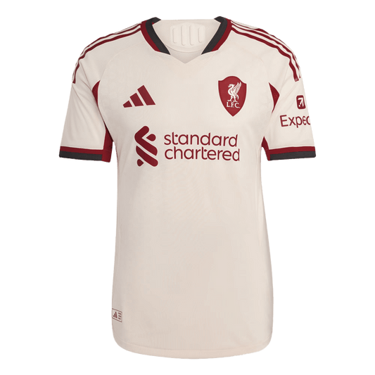 Liverpool Extérieur Maillot 2025/26 Blanc Joueur