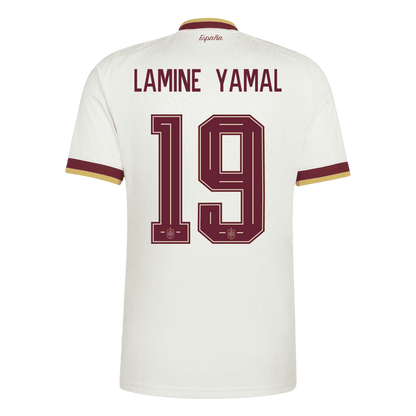 LAMINE YAMAL #19 Espagne Extérieur Maillot 2026 Blanc
