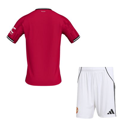 Men Manchester United Domicile Maillot Kit 2025/26 Rouge - Super
