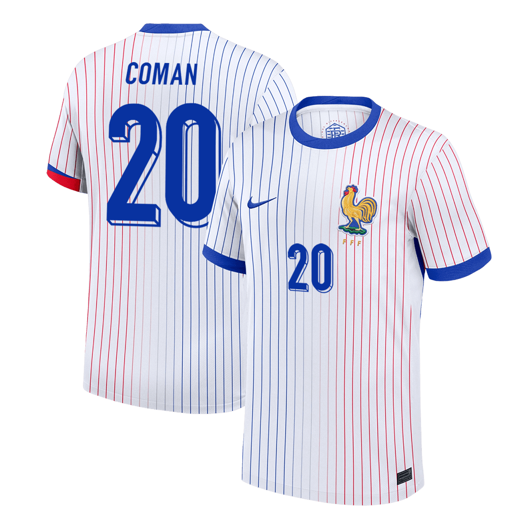 COMAN #20 France Extérieur Maillot 2024 Blanc