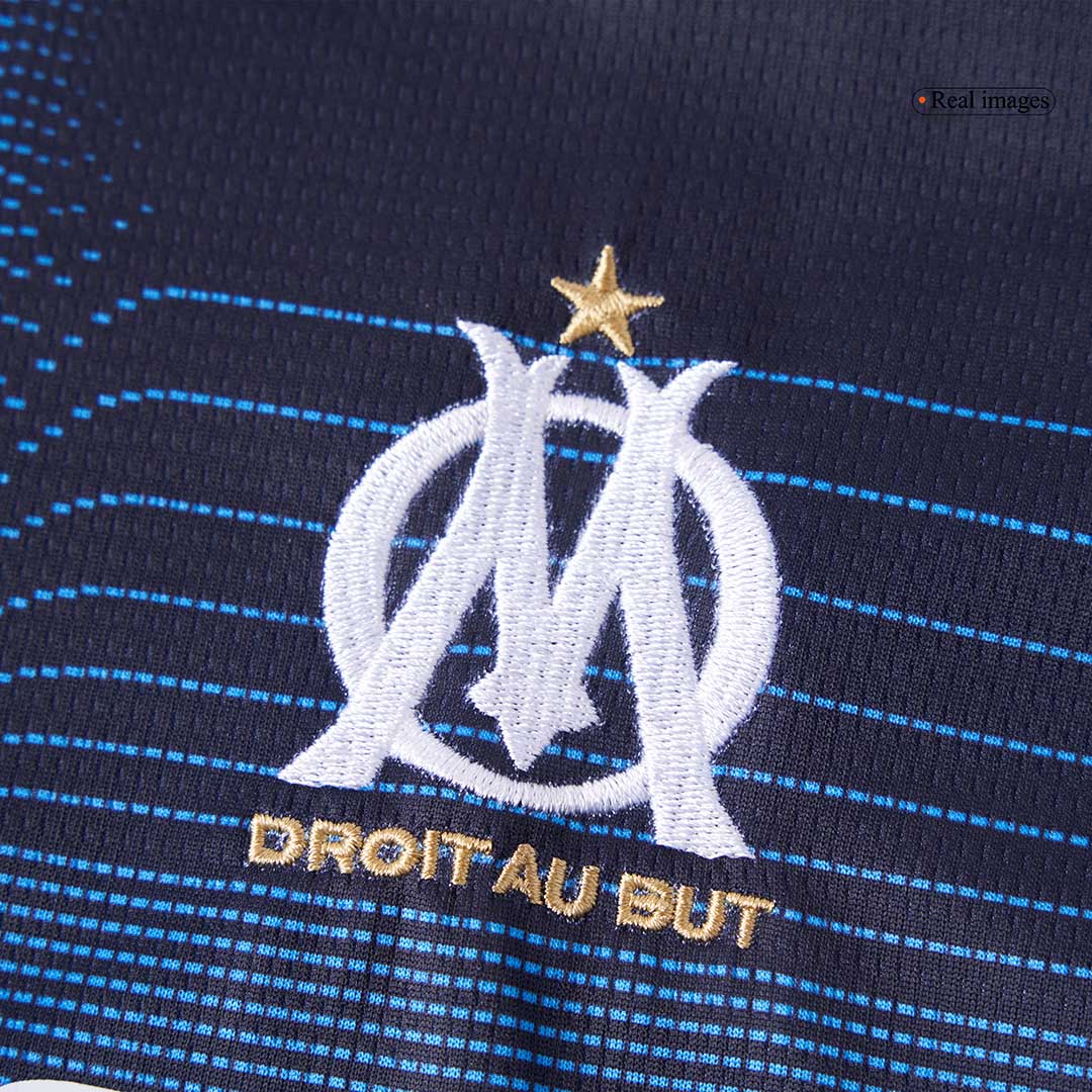 Olympique de Marseille Extérieur Maillot Kit 2025/26 Enfant Bleu marine