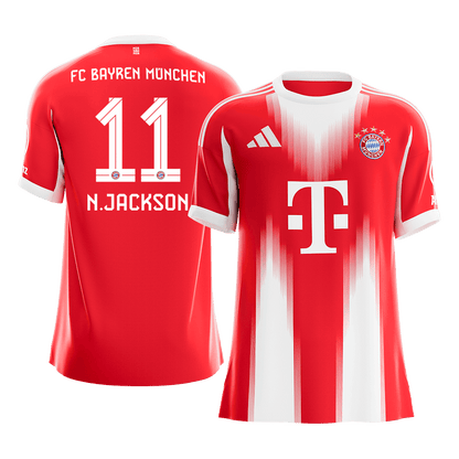 N.JACKSON #11 Bayern Munich Domicile Maillot 2025/26 Rouge - Super