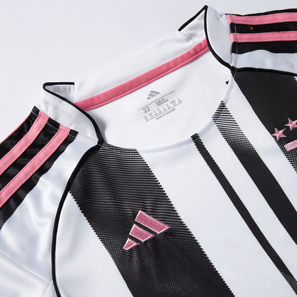 Juventus Domicile Maillot Kit 2025/26 Enfant Noir&Blanc