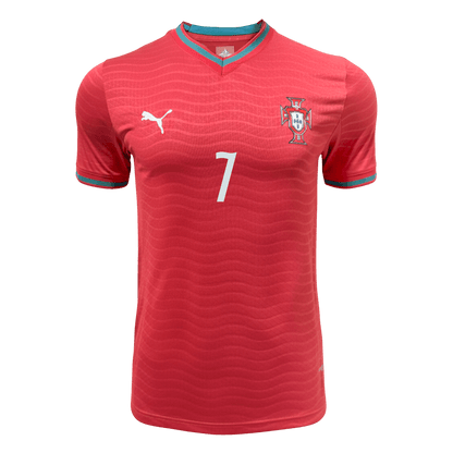 RONALDO #7 Portugal Domicile Maillot 2026 Rouge Joueur