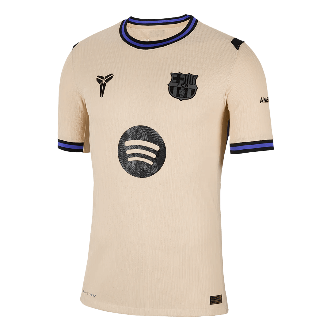 Barcelone Extérieur Maillot 2025/26 Jaune Joueur