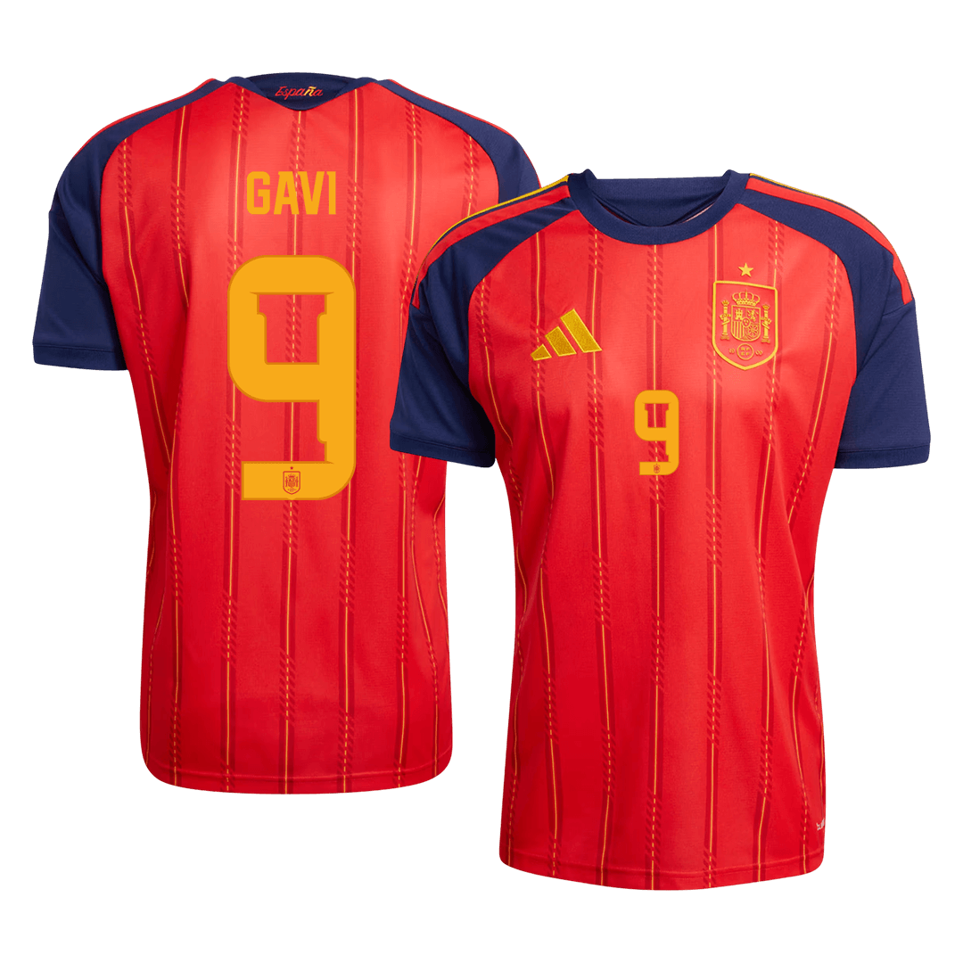 GAVI #9 Espagne Domicile Maillot 2026 Rouge - Super