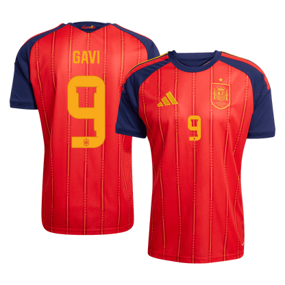 GAVI #9 Espagne Domicile Maillot 2026 Rouge - Super