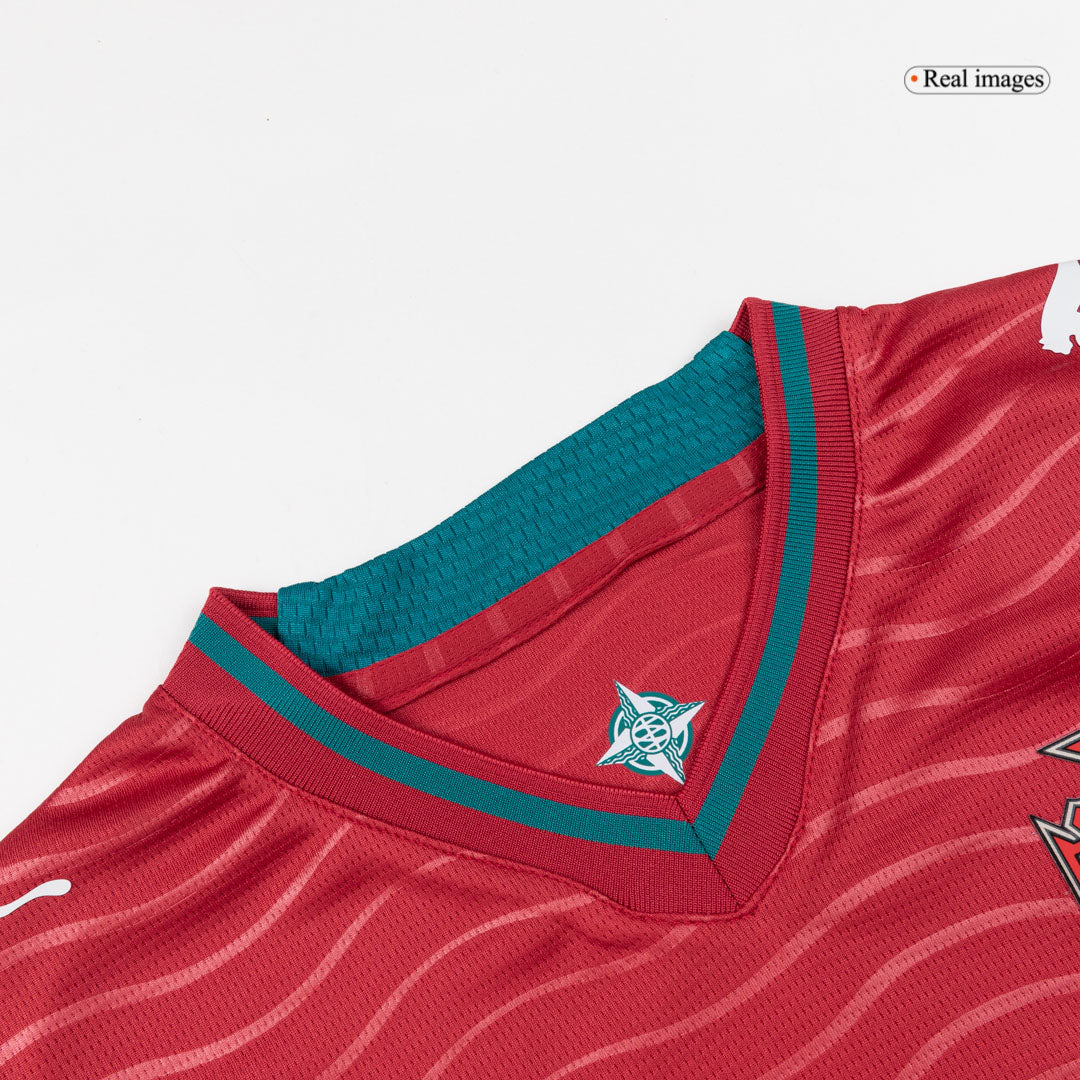B. FERNANDES #8 Portugal Domicile Maillot Kit 2026 Enfant Rouge - Super