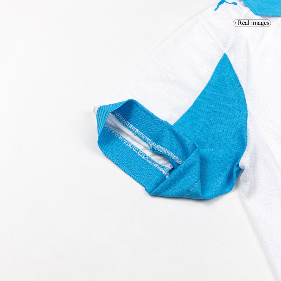 Olympique de Marseille Domicile Maillot 2025/26 Blanc Joueur Grande Taille