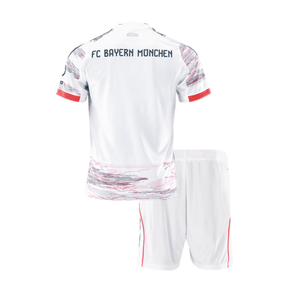 Bayern Munich Extérieur Maillot Kit 2025/26 Enfant Blanc