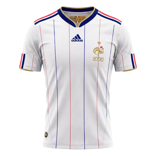 Retro France Extérieur Maillot 2010 Blanc