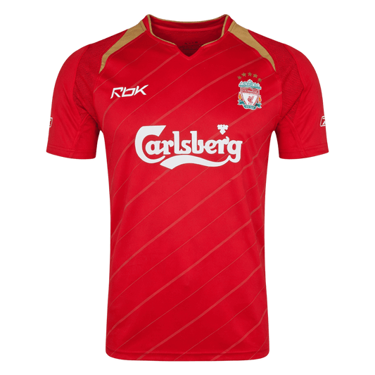 Retro Liverpool Domicile Maillot 2005/06 Rouge